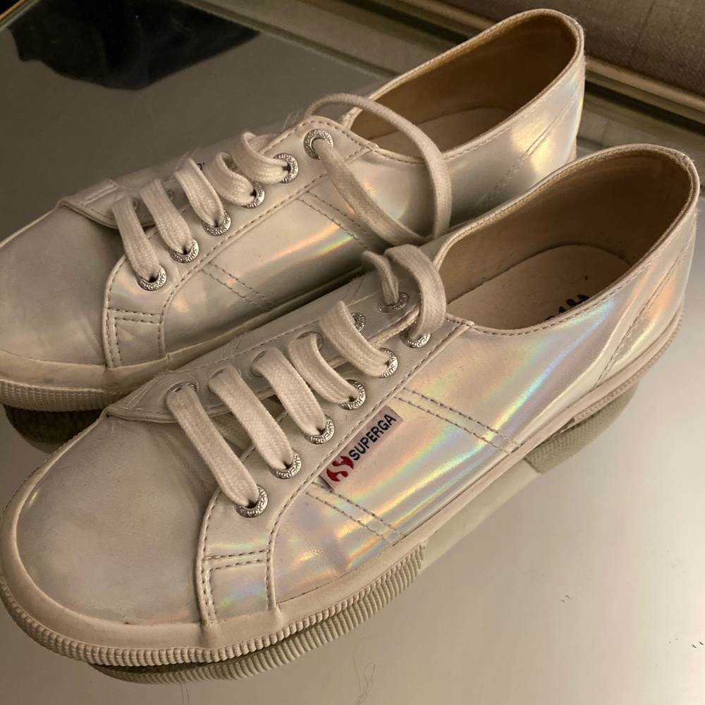 Holographic Superga sneakers
